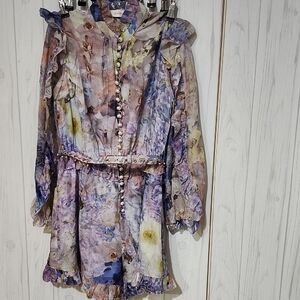 Zimmermann Multicolor Floral Romper